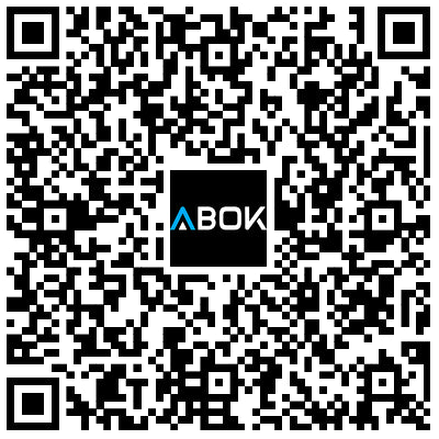 ABOK app download QR code.
