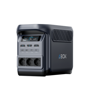 ABOK Elux 1 EU-spec portable power station in an angled product view.