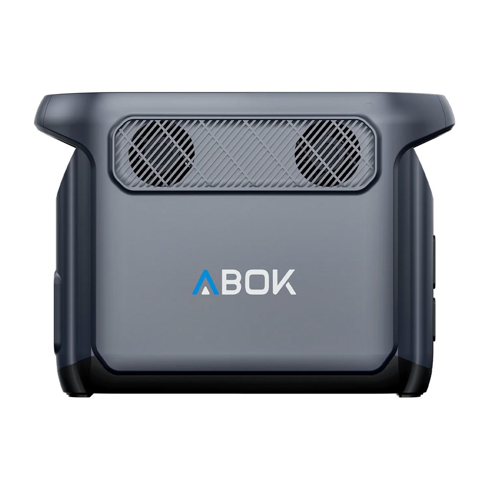 ABOK Elux 1 EU-spec side view showing dual cooling fans and ABOK branding.