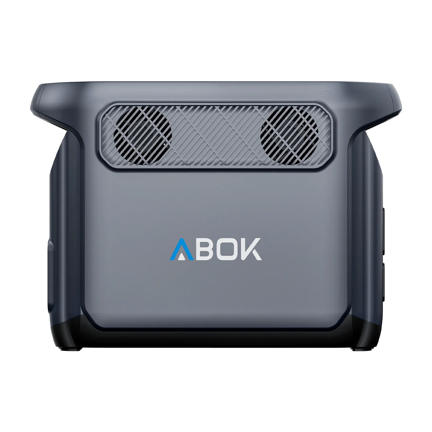 ABOK Elux 1 EU-spec side view showing dual cooling fans and ABOK branding.